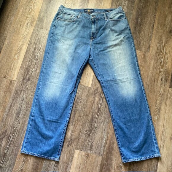 Lucky Brand 181 Relaxed Straight Leg Denim Jeans Men's 40Wx32L Medium Wash Fade - Picture 1 of 15